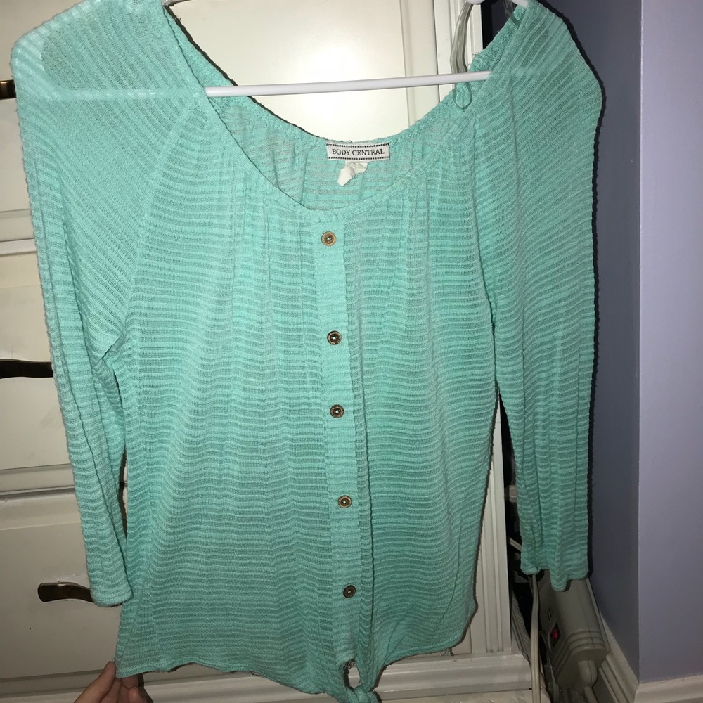 Turquoise dressy shirt